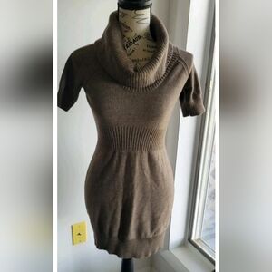 LOFT Brown Cowl Neck Sweater